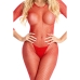 Bodystocking Pink Lipstick Czerwony (M/L)