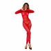 Bodystocking René Rofé Vermelho (Tamanho único)