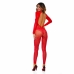 Bodystocking René Rofé Rød (Onesize)