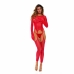 Bodystocking René Rofé Vermelho (Tamanho único)