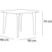 Tafel Resol Dessa Wit Polypropyleen 90 x 90 x 72 cm