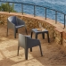 Conjunto de Mesa con Sillas Resol Baku + Monaco Antracita 3 Piezas