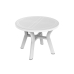 Table Resol Dalia White polypropylene 100 x 100 x 74 cm