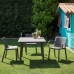 Table Resol Dessa Dark grey polypropylene 90 x 90 x 72 cm