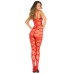 Bodystocking René Rofé Vermelho (Tamanho único)