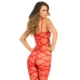 Bodystocking René Rofé Vermelho (Tamanho único)