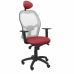 Office Chair with Headrest Jorquera P&C ALI933C Red Maroon