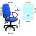 Chaise de Bureau Unisit Sincro Tete Bleu