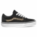 Jungen Sneaker Vans Ward Suede Schwarz Leopard