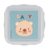 Lunchbox Safta Baby bear 13 x 7.5 x 13 cm Blau