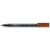 Permanente markeerstift Staedtler Lumocolor Bruin (10 Stuks)