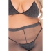 Ensemble de Lingerie Pink Lipstick Noir (XL)