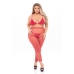 Conjunto de Lingerie Pink Lipstick Vermelho (XL)