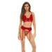 Conjunto de Lingerie Bombshell Boudoir Vermelho (S)