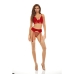 Conjunto de Lingerie Bombshell Boudoir Vermelho (S)