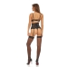 Compleu de lenjerie Bombshell Boudoir Negru (L)