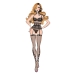 Compleu de lenjerie Bombshell Boudoir Negru (L)