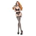 Set di Lingerie Bombshell Boudoir Nero (M)