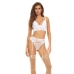 Set di Lingerie Bombshell Boudoir Bianco (M)