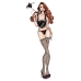 Set di Lingerie Bombshell Boudoir Nero (M)