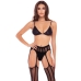 Conjunto de Lingerie René Rofé Preto (S/M)