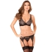 Conjunto de Lingerie René Rofé Preto (S/M)