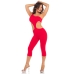 Dames jumpsuit Pink Lipstick (S/M)