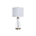 Bordlampe DKD Home Decor 36 x 36 x 64 cm Krystal Gylden Metal Gennemsigtig Hvid 220 V 50 W