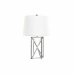 Stolná lampa DKD Home Decor Biela Striebro Polyester Kov 220 V 50 W (38 x 38 x 58 cm)