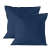 Juego de fundas de almohada HappyFriday Azul marino 60 x 60 cm 2 Piezas