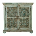 Console Alexandra House Living Blauw Mangohout 40 x 90 x 90 cm