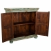 Console Alexandra House Living Azzurro Legno di mango 40 x 90 x 90 cm