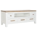 Mobile TV DKD Home Decor Bianco Marrone Acacia Legno di mango 125 x 40 x 50 cm