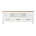 Mobile TV DKD Home Decor Bianco Marrone Acacia Legno di mango 125 x 40 x 50 cm