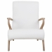 Armchair Alexandra House Living White 55 x 85 x 57 cm Upholstery Polyskin