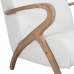 Armchair Alexandra House Living White 55 x 85 x 57 cm Upholstery Polyskin