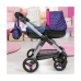 Carrito para Muñecas Reig Stule Pram Azul marino 63 cm