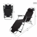 Reclining lounder Aktive Black Polyester 600D Steel (Refurbished B)