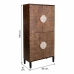 Armadio Alexandra House Living Legno di abete Legno MDF 180 x 41 x 86 cm