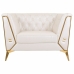 Armchair Alexandra House Living White 72 x 75 x 104 cm Upholstery