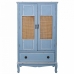 Armoire Alexandra House Living Bleu Rotin Bois d'épicéa Bois MDF 42 x 138 x 80 cm