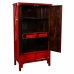 Armario Alexandra House Living Rojo Madera Madera de olmo 69 x 182 x 101 cm