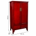 Armario Alexandra House Living Rojo Madera Madera de olmo 69 x 182 x 101 cm