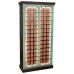 Cupboard Alexandra House Living Multicolour Brass Mango wood 40 x 90 x 180 cm