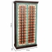 Armoire Alexandra House Living Multicouleur Laiton Bois de manguier 40 x 90 x 180 cm