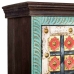 Cupboard Alexandra House Living Multicolour Brass Mango wood 40 x 90 x 180 cm