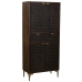 Cupboard Alexandra House Living Brown Wood Iron 40 x 180 x 80 cm