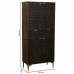 Cupboard Alexandra House Living Brown Wood Iron 40 x 180 x 80 cm