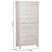 Armadio guardaroba Alexandra House Living Bianco Legno di mango 93 x 192 x 45 cm