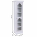 Cupboard Alexandra House Living White Mirror MDF Wood 20 x 98 x 24 cm